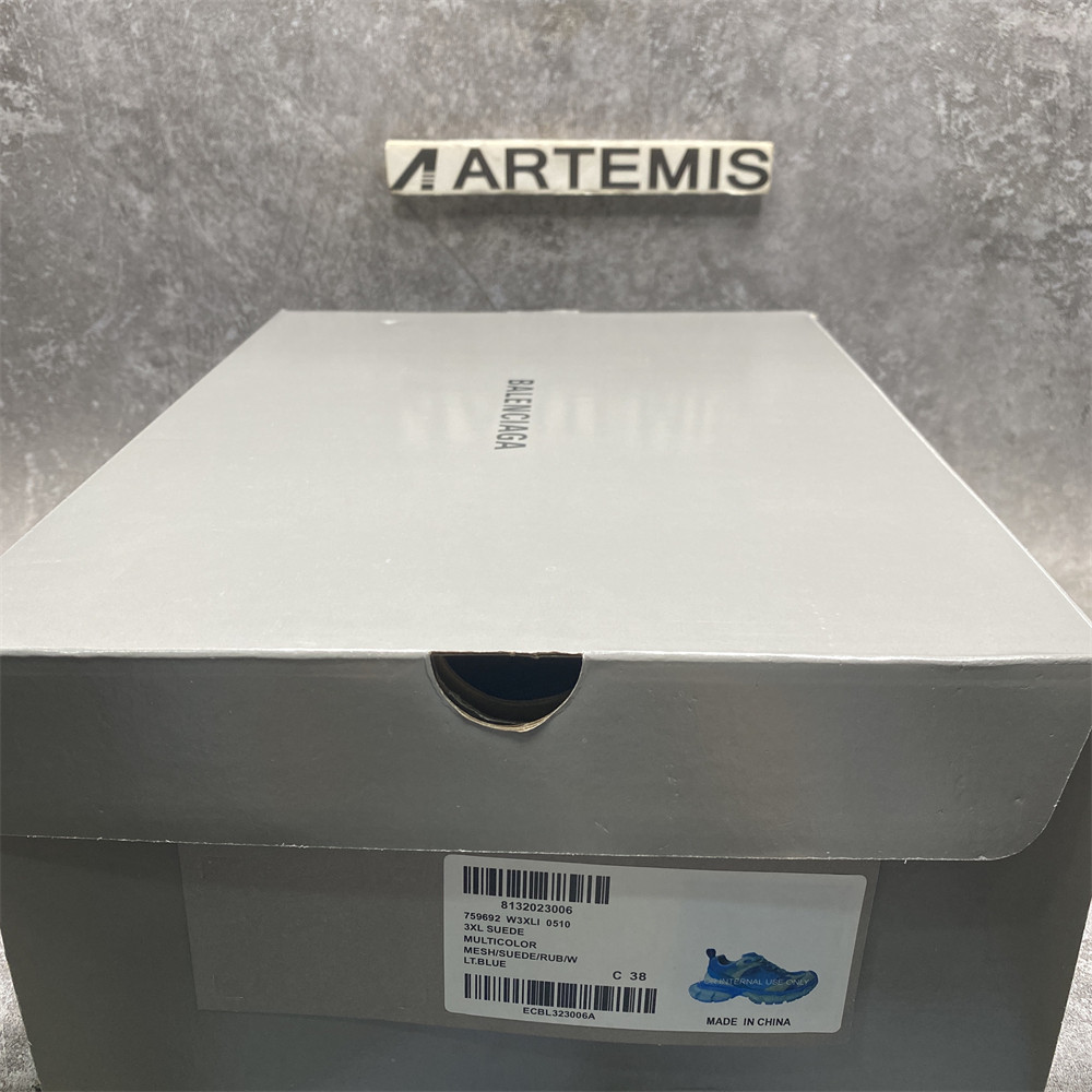 Balenciga 3XL Suede LT.Blue