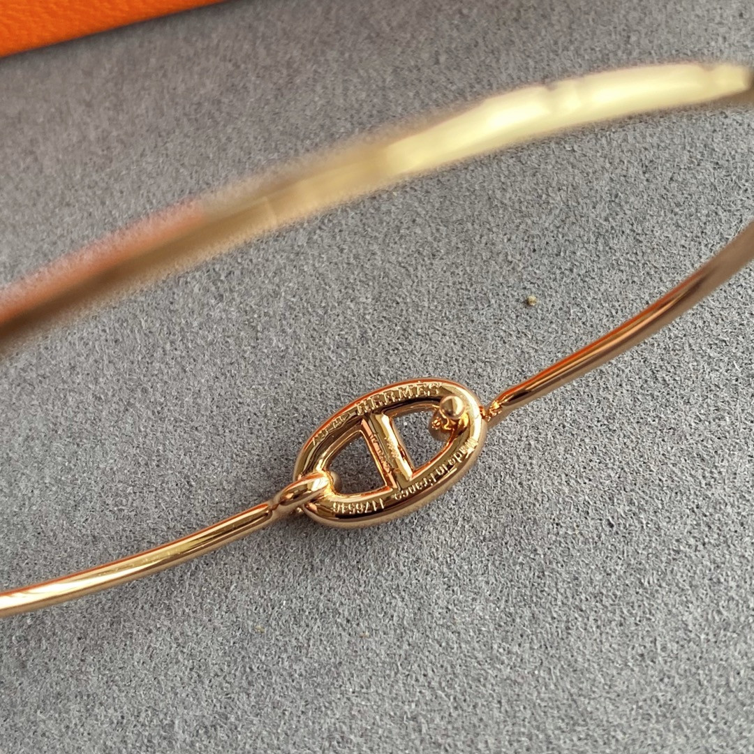 H**me5 thin tube di*m*nd pig nose bracelet