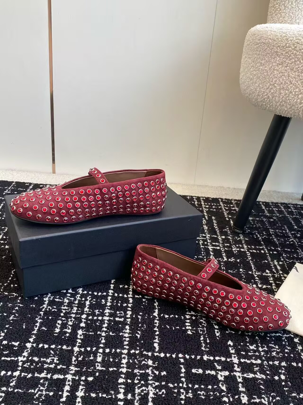 UA ALAÏA STRASS BALLET FLATS