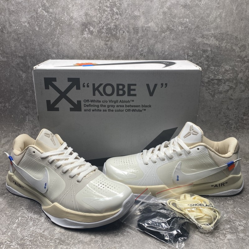 Off-White x Nike Kobe 5 custom by Mamba Concepts