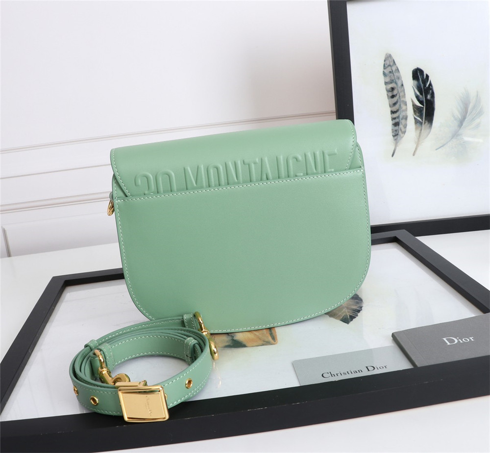 medium D*or bobby bag green box calfskin