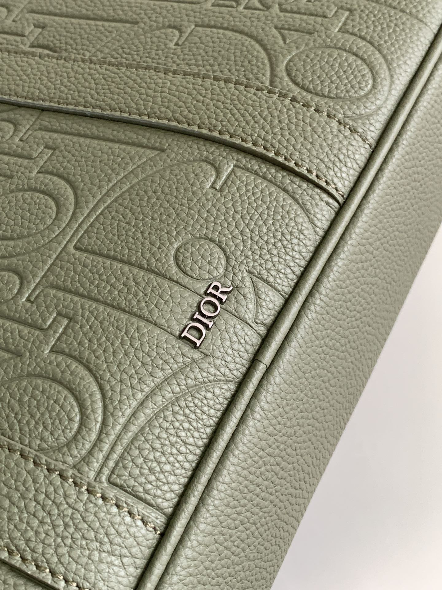 D*or briefcase green D*or gravity leather and green grained calfskin 37 x 28 x 6 cm