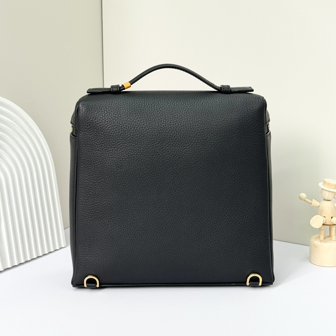 L**o p*ana extra pocket backpack l23.5 grained calfskin 23 x 21 x 8 cm