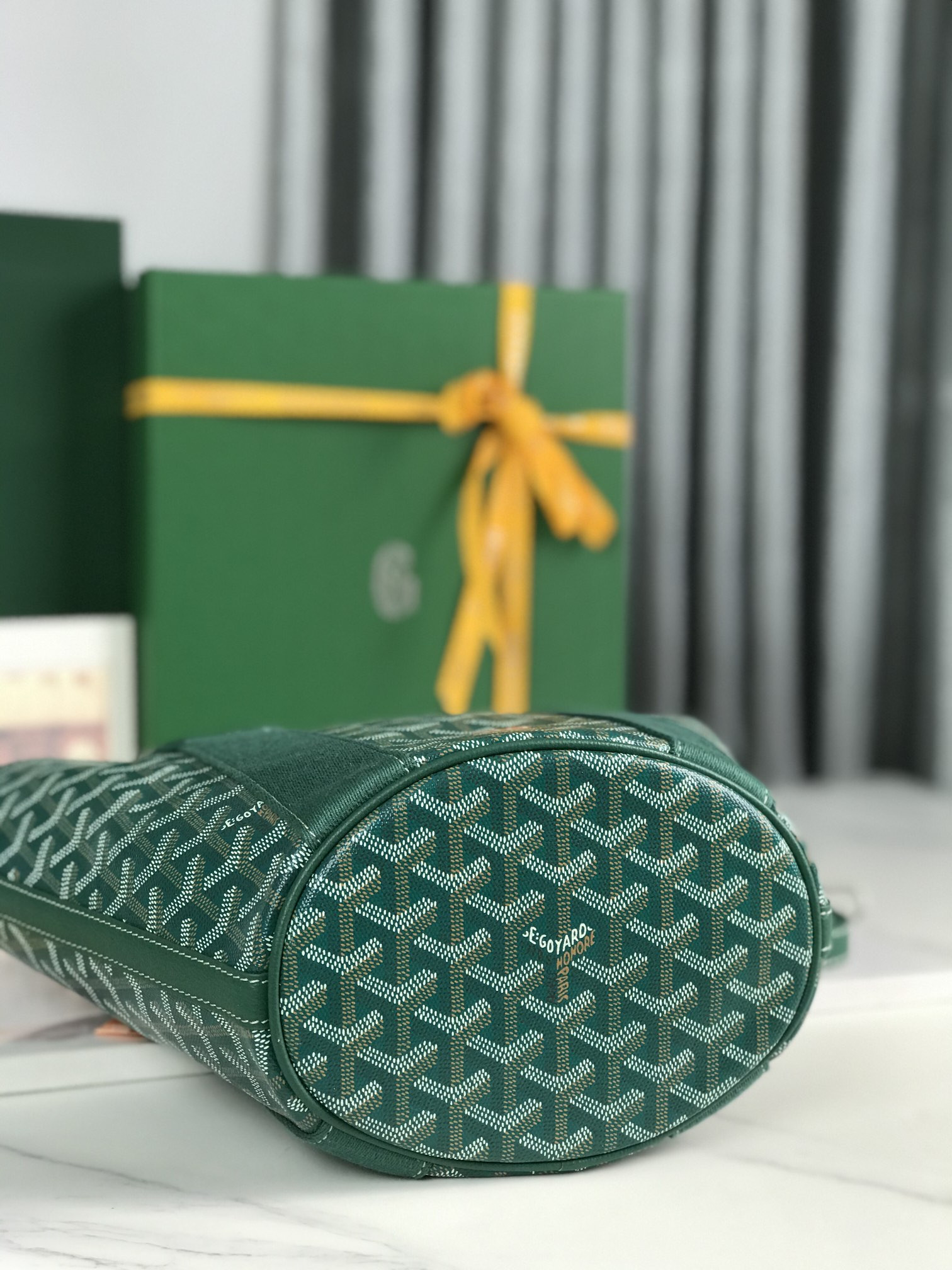 Go*ard Go*ardine belharra pm coral tote palladium hardware 18x14x23cm