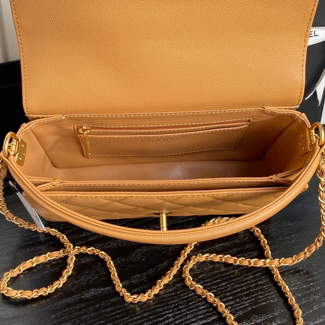 Ch*el classic flap bag 16×22×5cm as5166