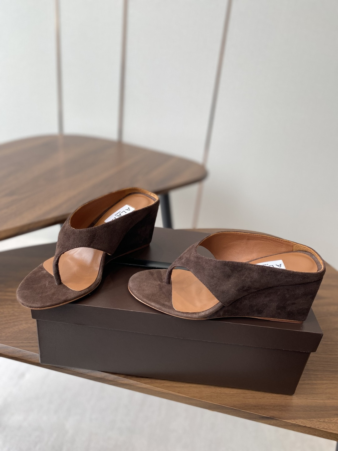 UA Alaia Wedge Cube Satin Sandal(Customized Size 7-10 days production time)